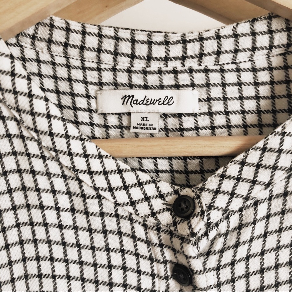 Madewell Bell Sleeve Button Down Blouse XL - Picture 4 of 7